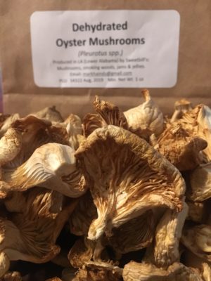 Dehydrated Oyster Mushrooms